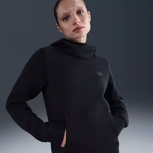 Nike | Women’s Dark Blue Funnel Neck Pullover Sweatshirt Side Pockets Size S